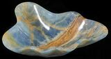Carved, Blue Calcite Bowl - Argentina #63267-3